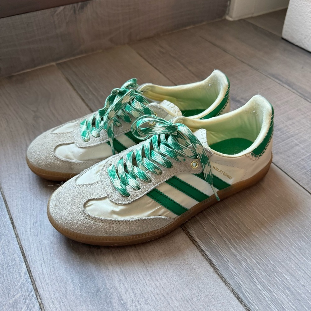 adidas Green and White Women's Sneakers